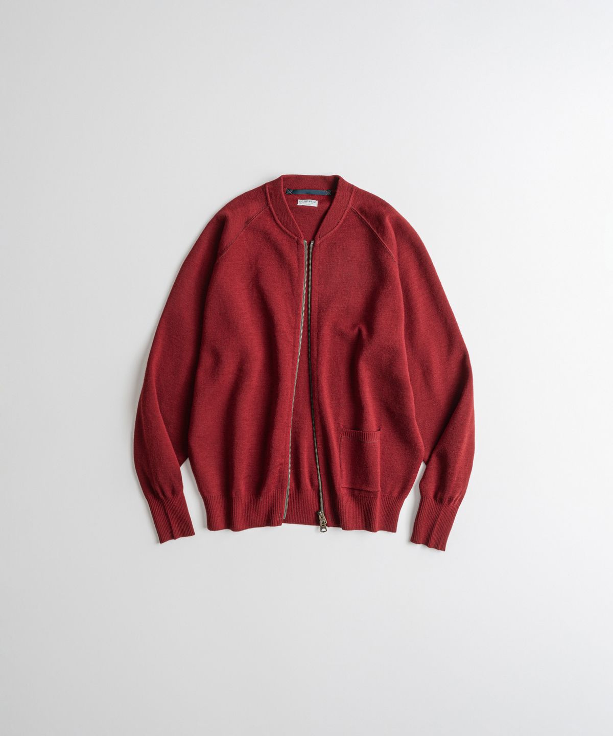 비헤비어(BEHEAVYER) C2 FULL ZIP MIL CARDIGAN vintage red
