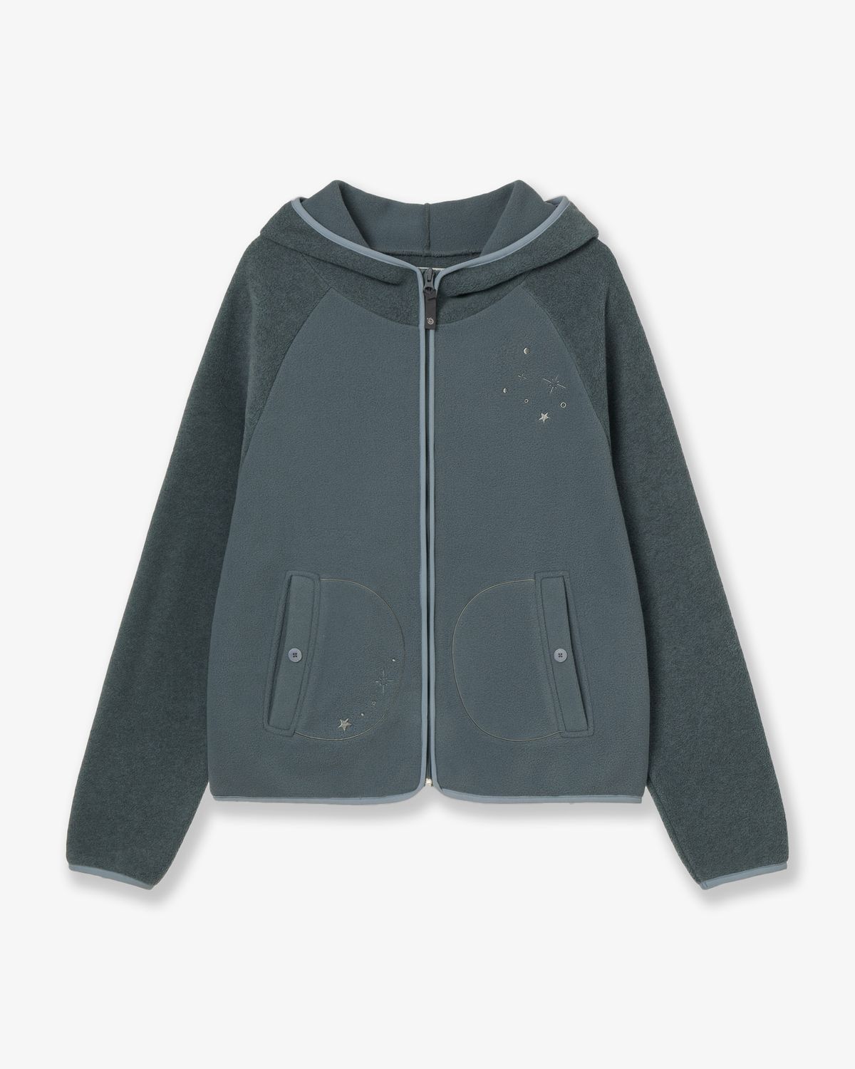 에이이에이이(AEAE) STELLA FLEECE ZIP UP HOODIE [BLUE]
