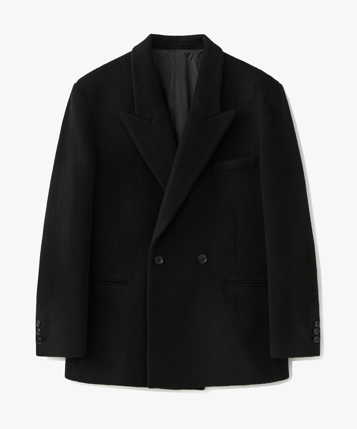 MUSINSA ヘイリーウールブックルハーフコート