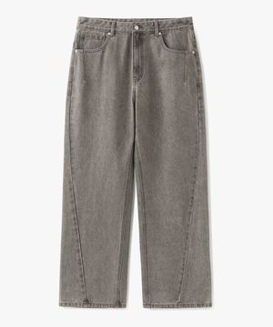 커브드 코스모 워싱 팬츠 아이언 스모크