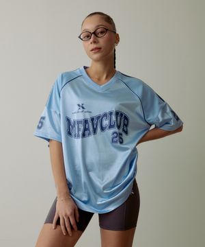 매쉬믹스 샤틴 럭비 숏 슬리브 베이비블루