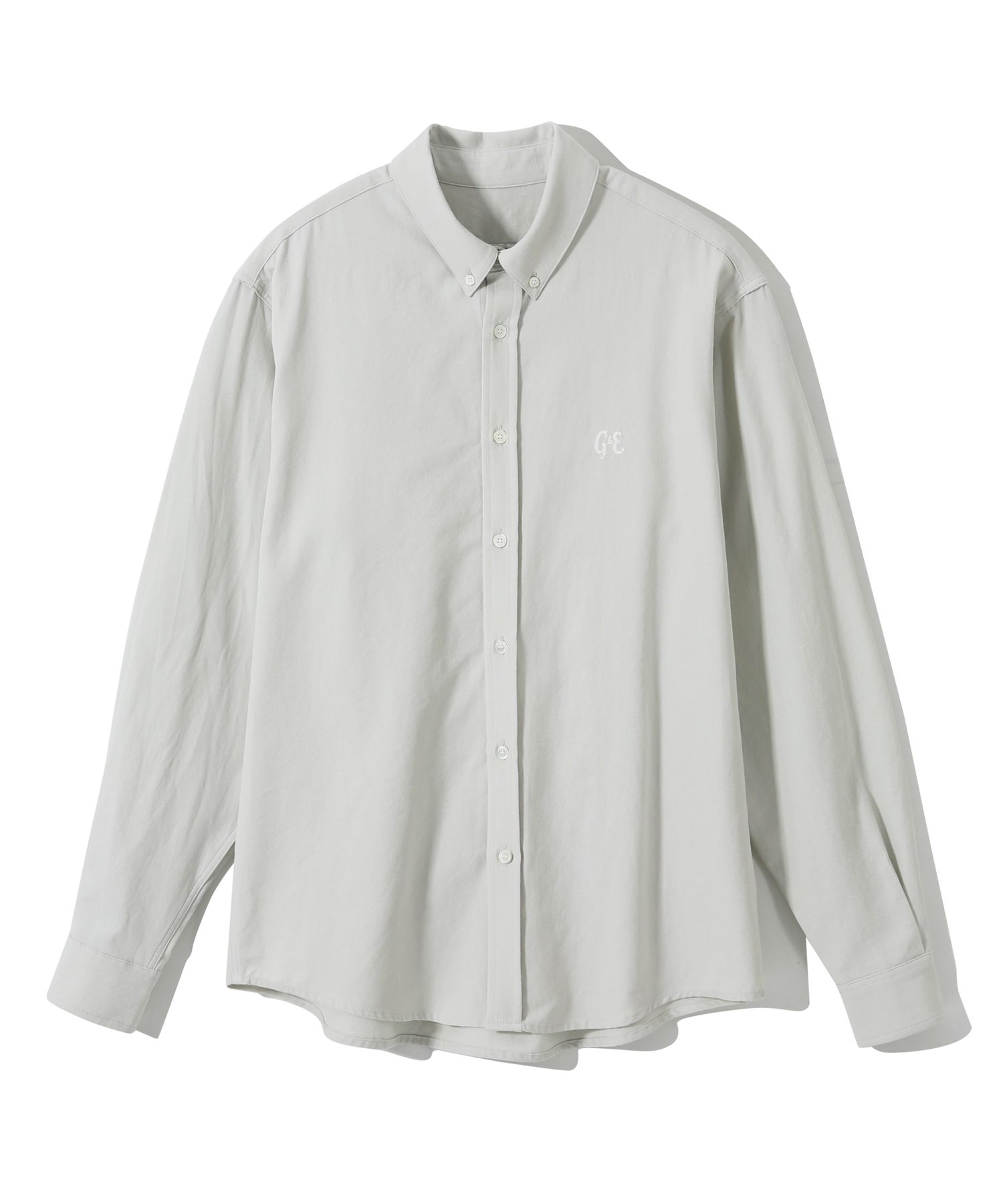 MUSINSA公式 | GARDEN EXPRESS Symbol Oxford Shirt (mint grey)