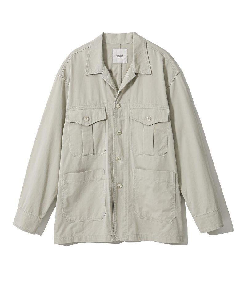 Washed Cotton Work Jacket (ivory)