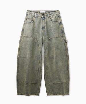 Carpenter Washed Denim Jeans (Sand Blue)