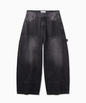 Carpenter Washed Denim Jeans (Black)