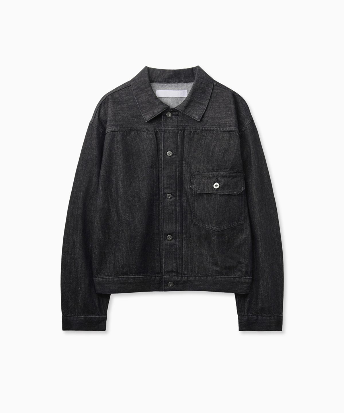 노페이머스(NOFAMOUS) Washed Pocket Denim Jacket (Black)