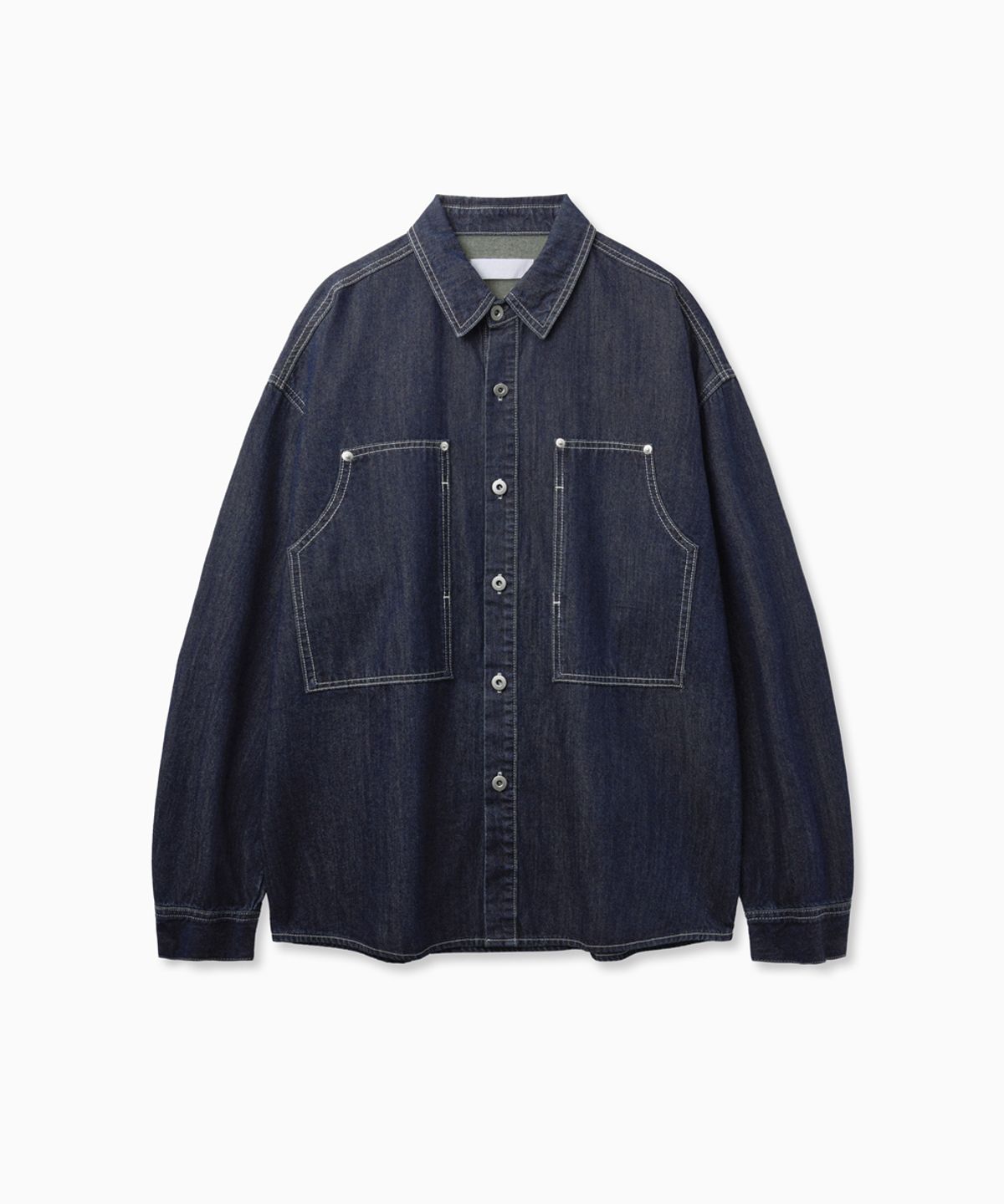 노페이머스(NOFAMOUS) Carpenter Pocket Denim Shirts (Blue)
