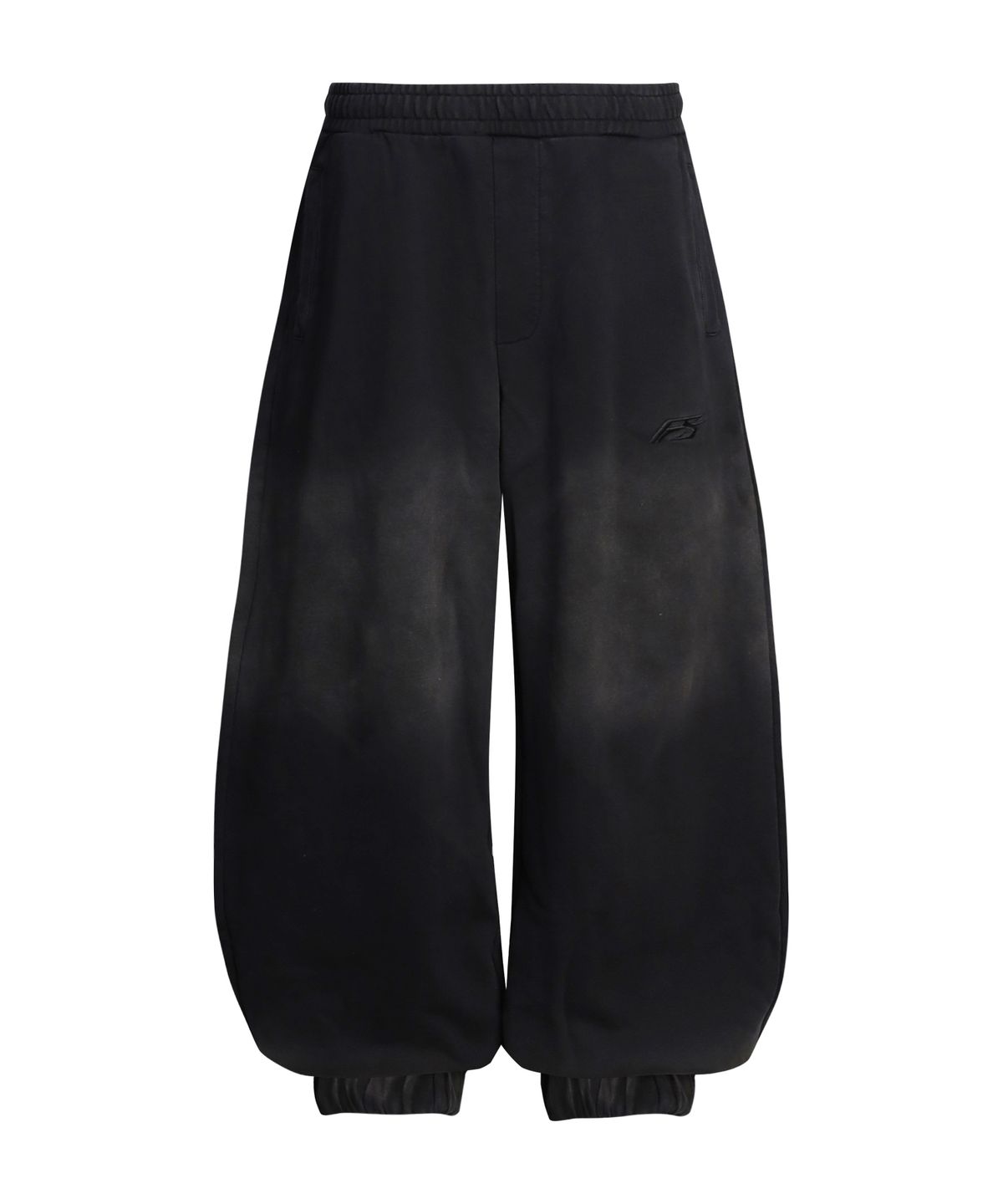 포스센스티브(FORCESENSITIVE) FS LOGO SWEAT PANTS Balloon fit WASHING BK