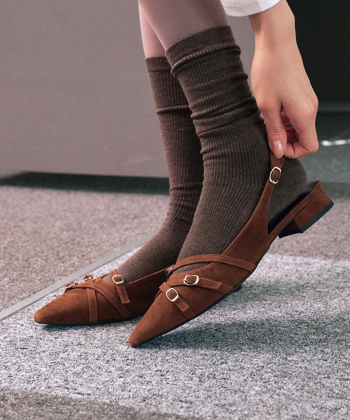 앤티어리(ANTIARY) Scarlett sling back 3Color