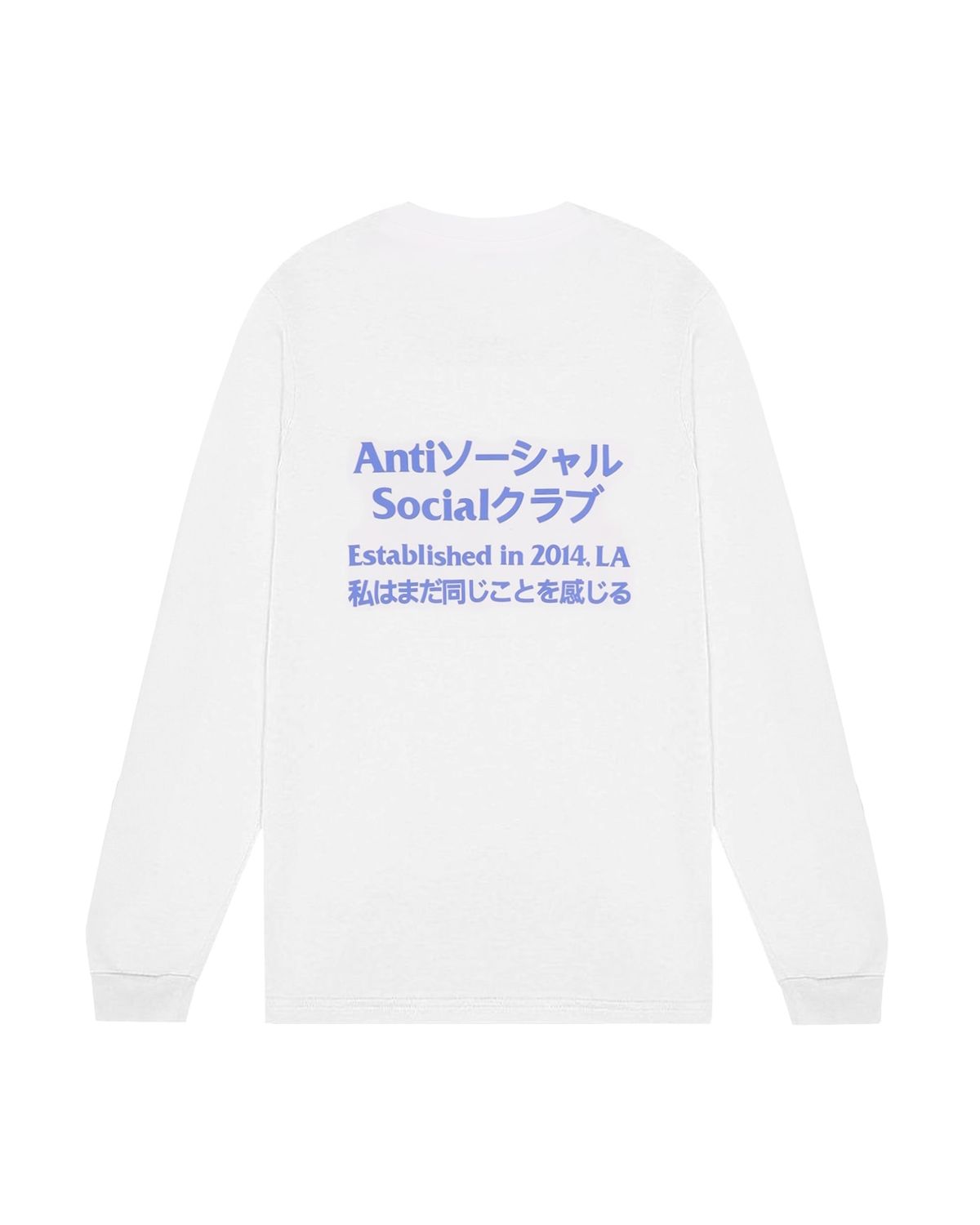 안티 소셜 소셜 클럽(ANTI SOCIAL SOCIAL CLUB) 타쿠 긴팔 티셔츠 화이트