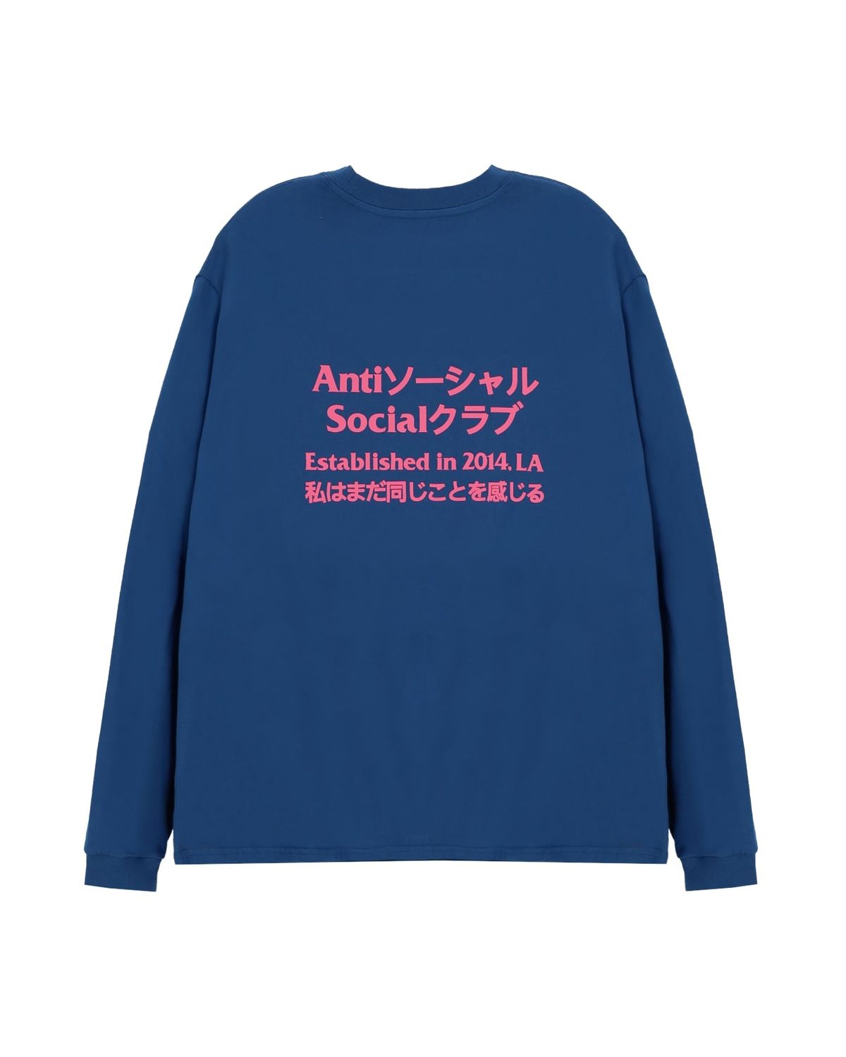 안티 소셜 소셜 클럽(ANTI SOCIAL SOCIAL CLUB) 타쿠 긴팔 티셔츠 블루