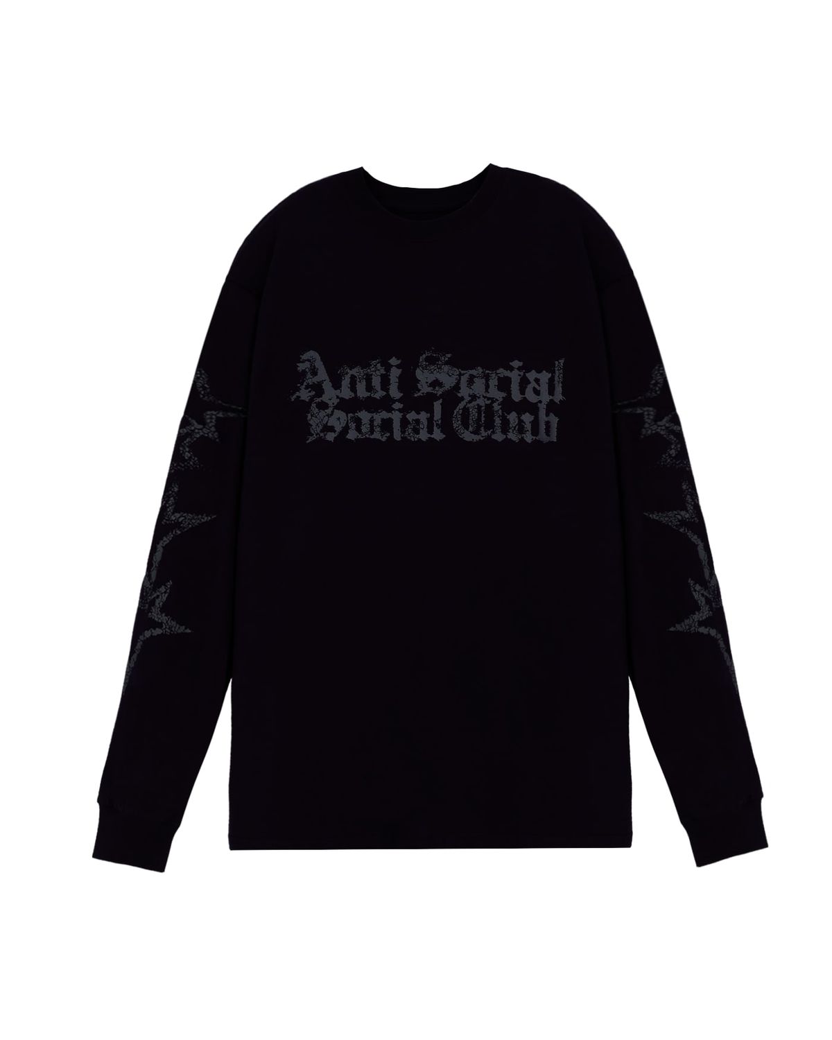 안티 소셜 소셜 클럽(ANTI SOCIAL SOCIAL CLUB) 브로큰 스타 티셔츠 블랙