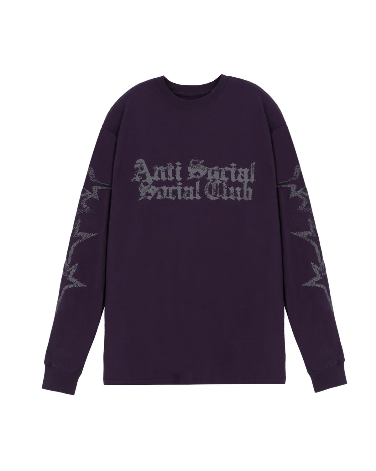 안티 소셜 소셜 클럽(ANTI SOCIAL SOCIAL CLUB) 브로큰 스타 티셔츠 퍼플