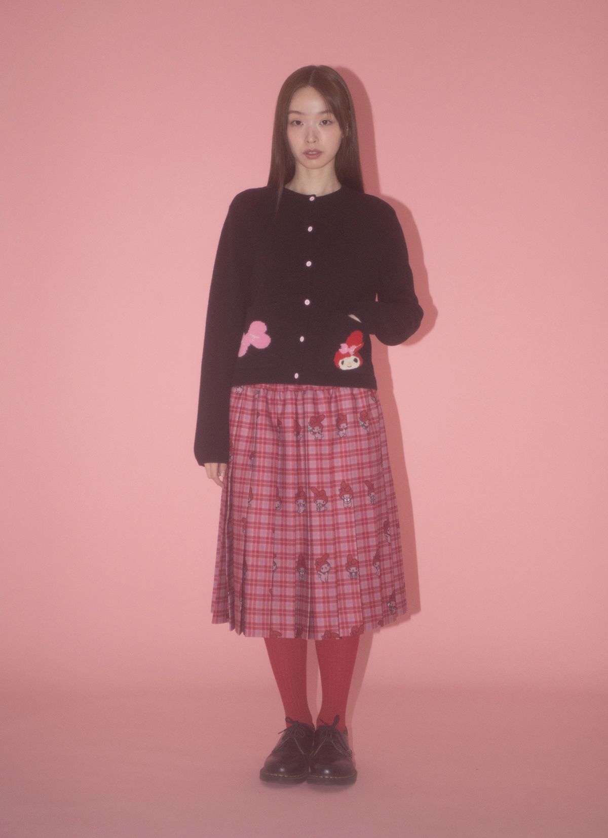 복복(BOCBOK) 레드 마이멜로디 가디건
