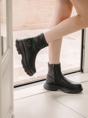 스판 플랫폼 부츠 EBAL147715