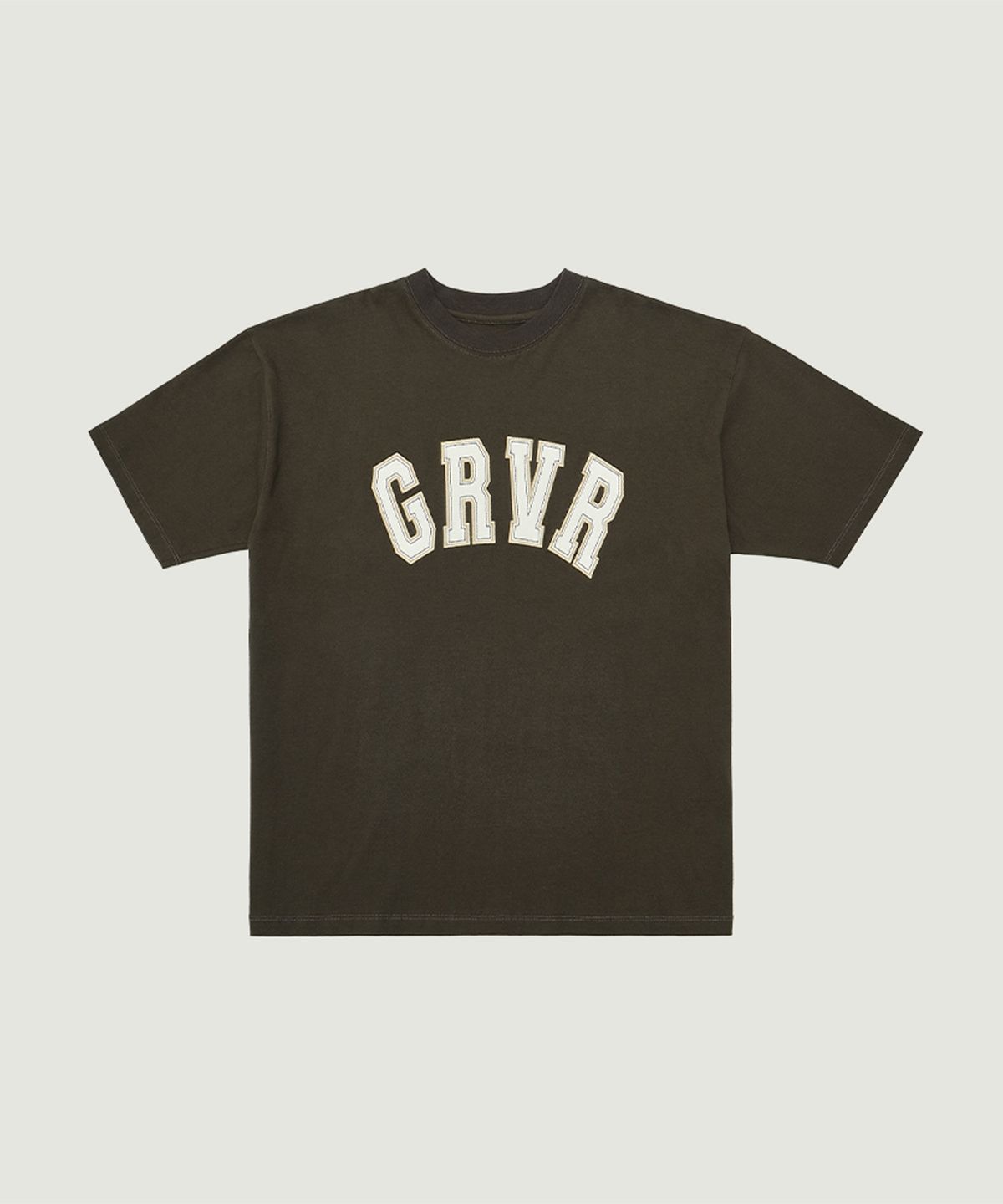 그로브(GROVE) GRVR H/S T-SHIRT (BROWN)