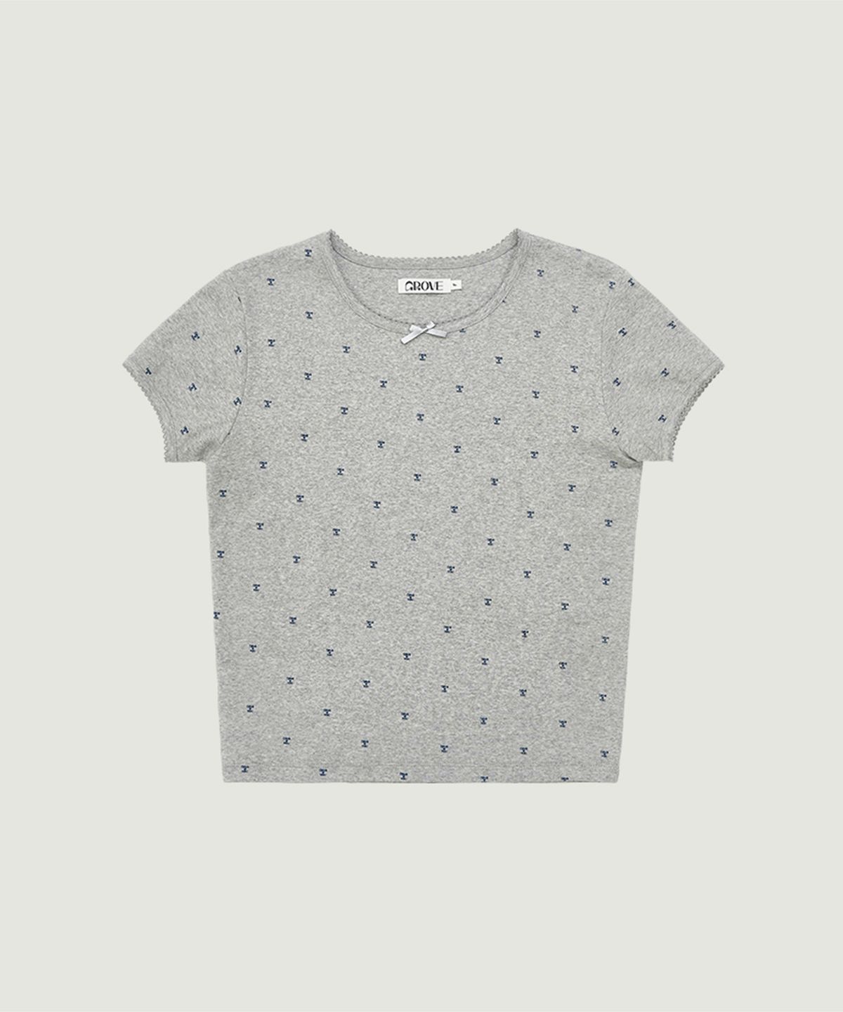 그로브(GROVE) STELLA H/S T-SHIRTS (GREY)