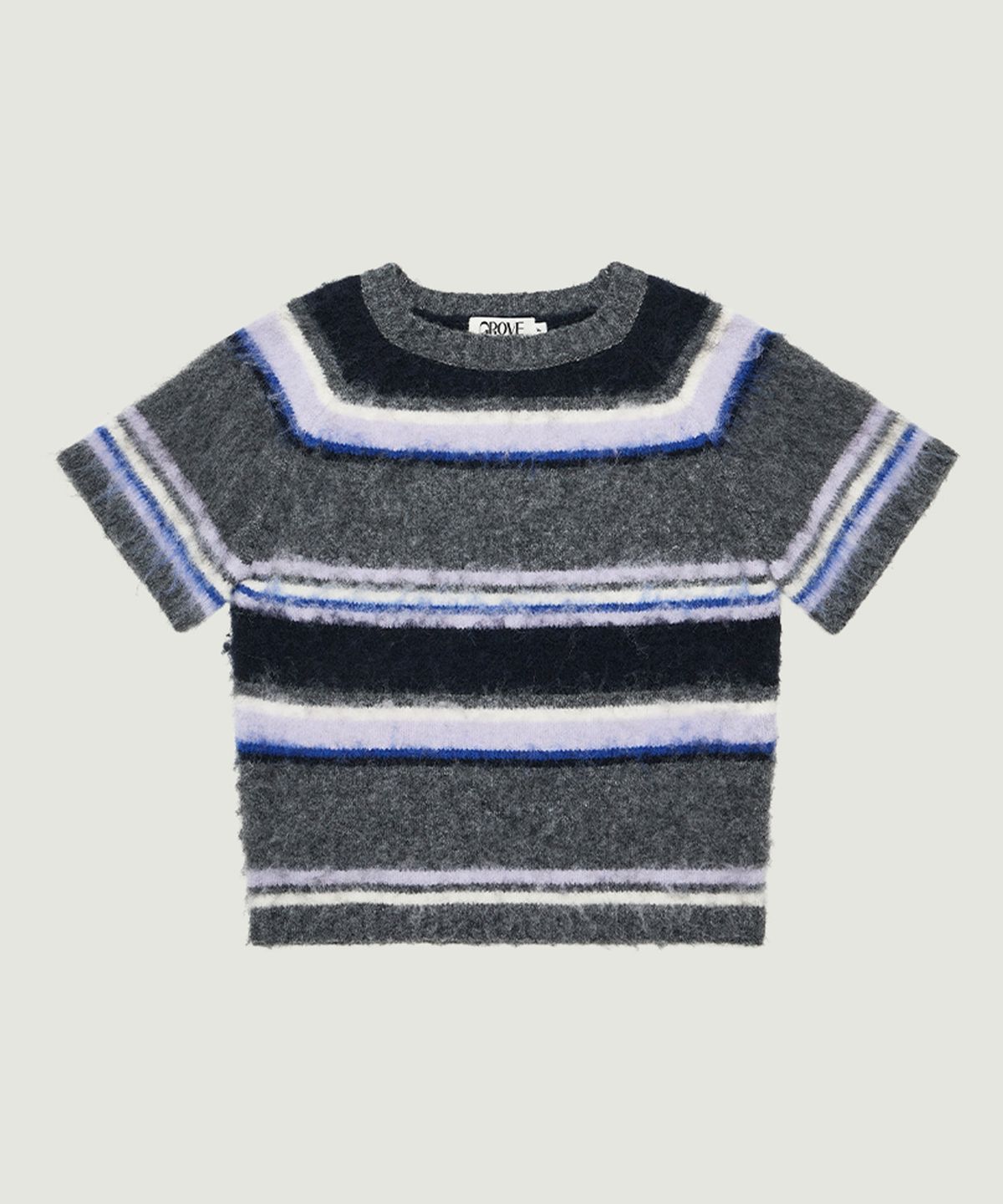 그로브(GROVE) ELLE STRIPE KNIT (CHARCOAL)
