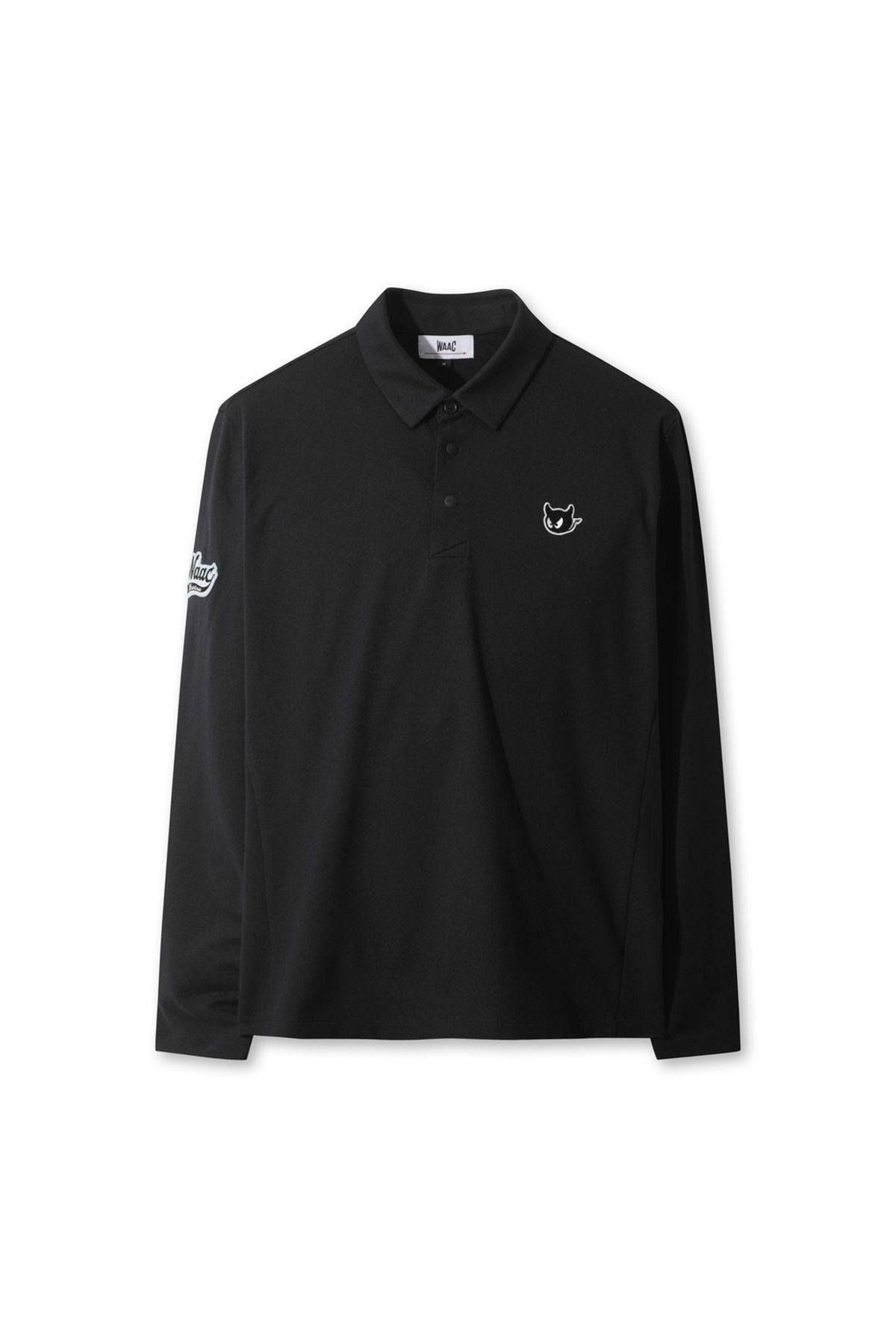 왁(WAAC) Men WAACKY Signature Fleece Polo WMTBW25701BKX