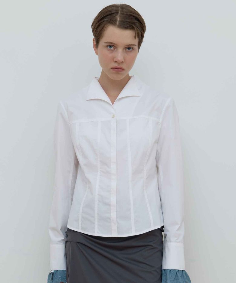 UNREAL COLLAR SHIRT_WHITE
