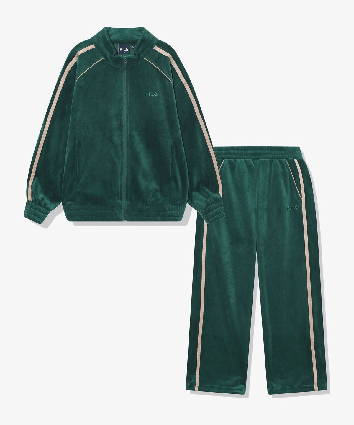 휠라 키즈(FILA KIDS) 클래식 트랙 벨로아 셋업