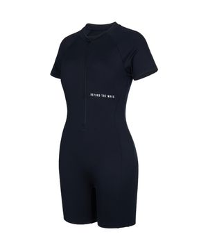 여성 아쿠아로빅 베이직 인컵 3부 반신수영복 블랙 RN-LF2F565-BK