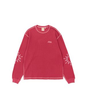 Sunlight Waffle L/S_Magenta Pink