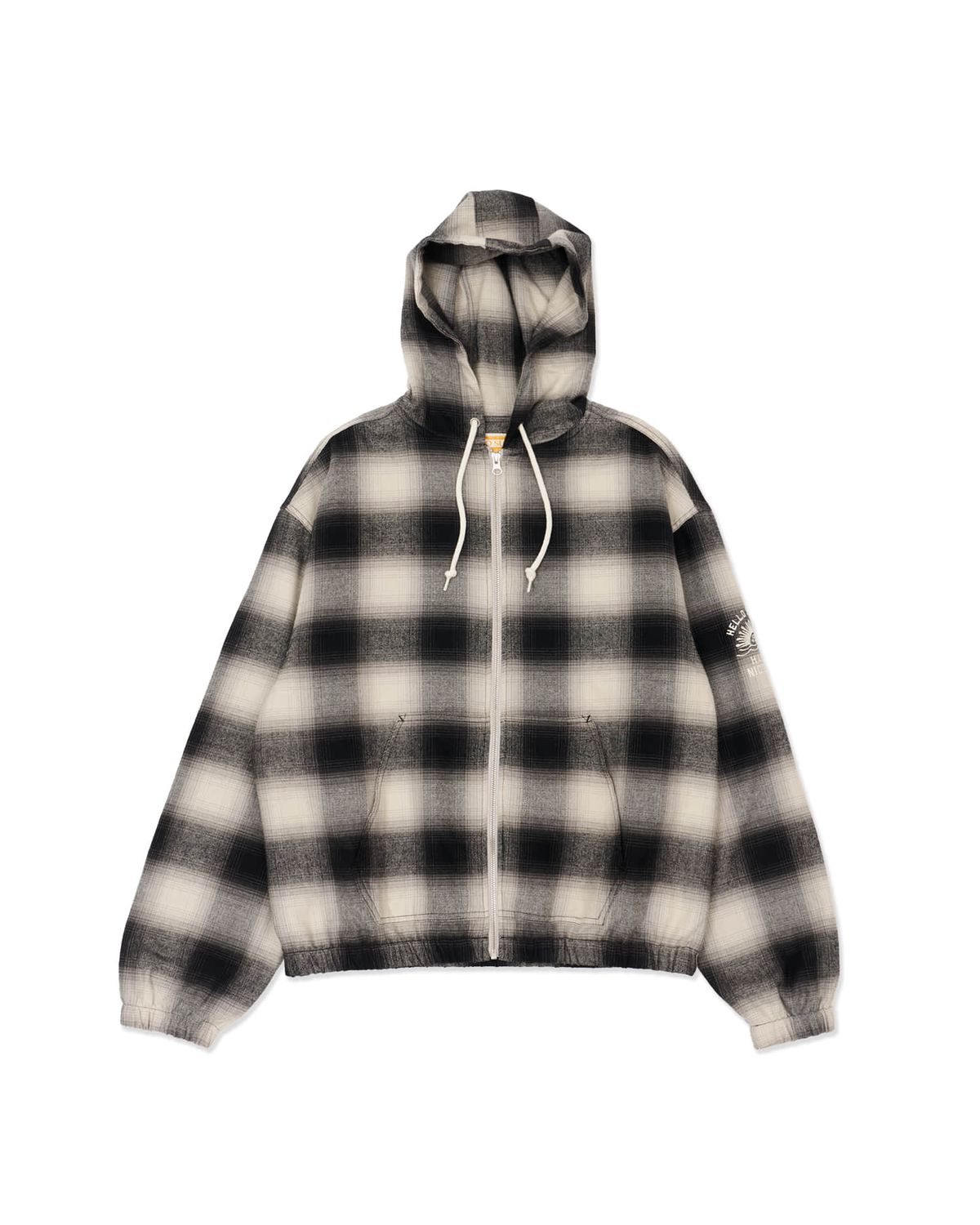 헬로 선라이즈(HELLO SUNRISE) HS Check Hooded JKT_Black