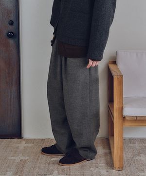 유니섹스 네스트 와이드팬츠 베이지