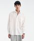 고밀도 시티보이 레귤러 오버핏 셔츠 [화이트]