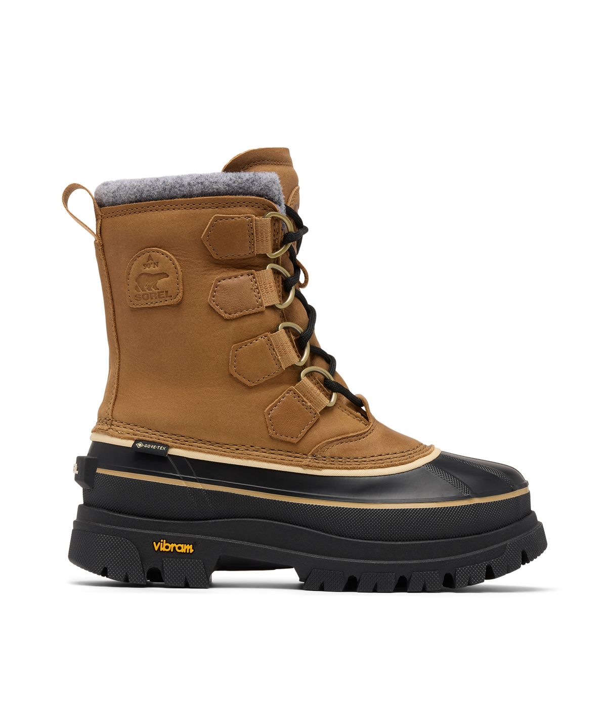 소렐(SOREL) (여성) 카리부 호라이즌™ GTX - 카리부 버프:블랙 / NL5322-263