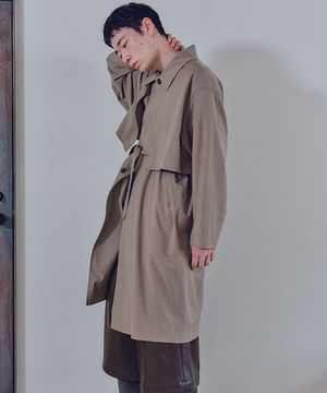 유니섹스 슬루스 트렌치코트 베이지
