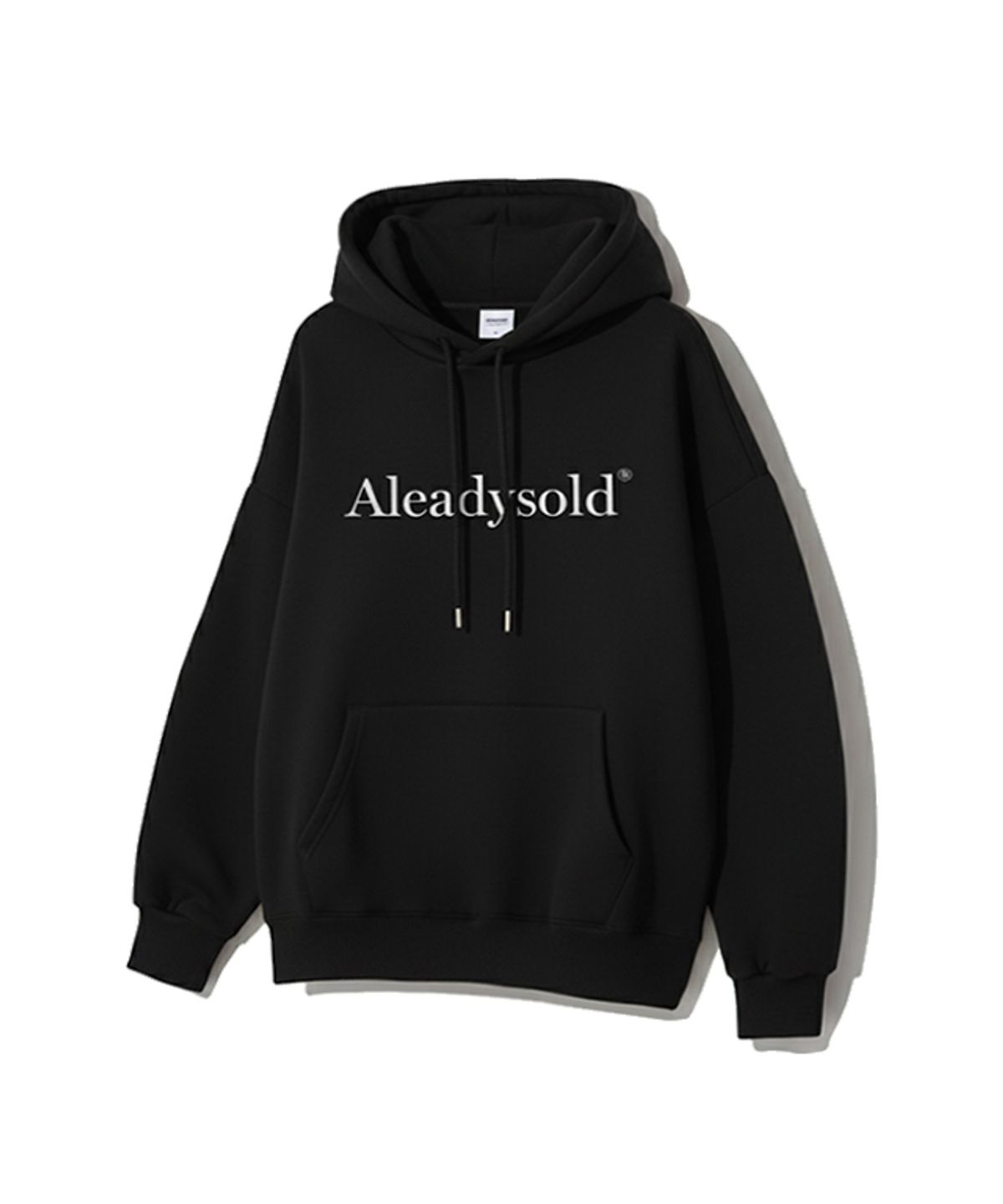 얼레디솔드(ALEADYSOLD) 시그니처 레터링 후드티