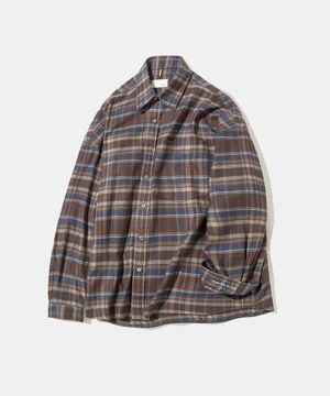 Autumn Shadow Navy Check Shirt S183