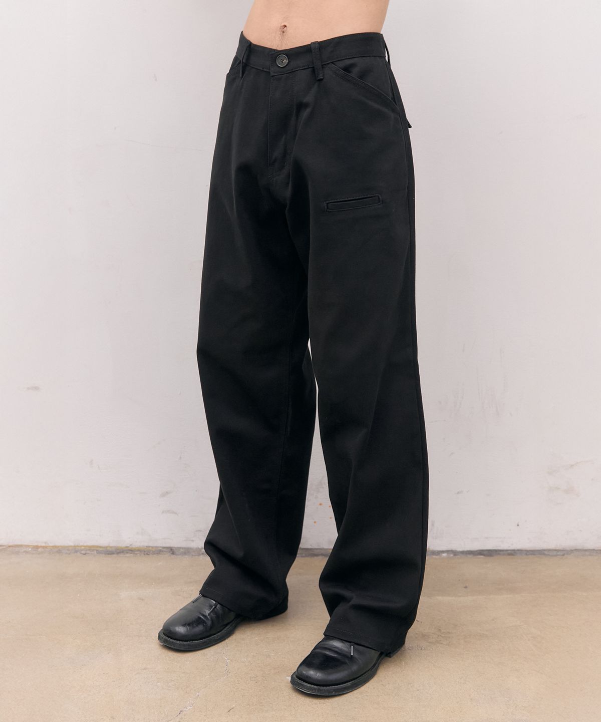 떼마(THEMA) CLASSIC CHINO PANTS_BLACK