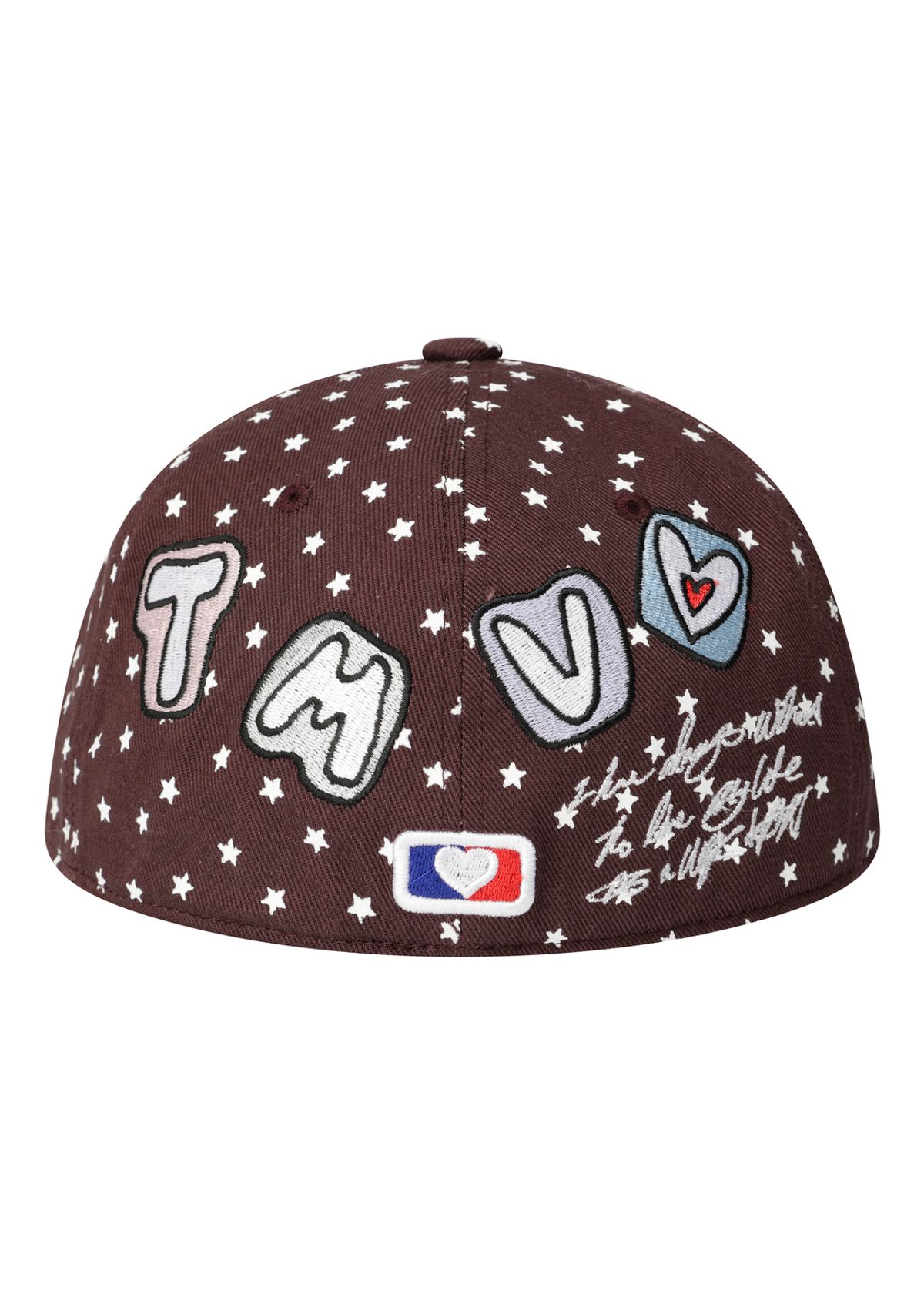 더뮤지엄비지터(THEMUSEUMVISITOR) TMV PATCH EMBROIDERY CAP (WINE)