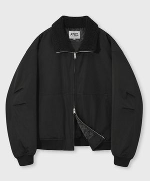 카라 오버핏 투웨이 점퍼 [블랙]