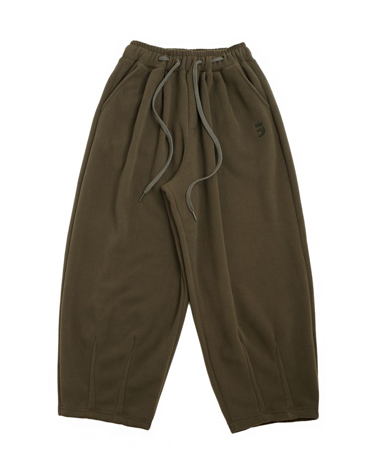 2-LAYER MICRO FLEECE SWEAT PANTS (Khaki)