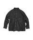 (BASE) HERRINGBONE WASHED POCKET SHIRT (BLACK)