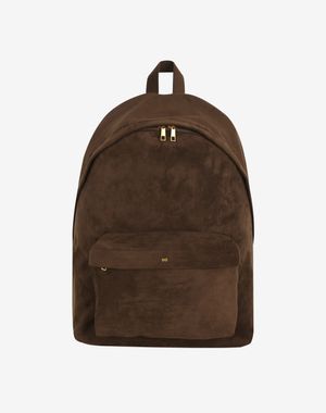 포 스웨이드 벨루 백팩 [브라운]