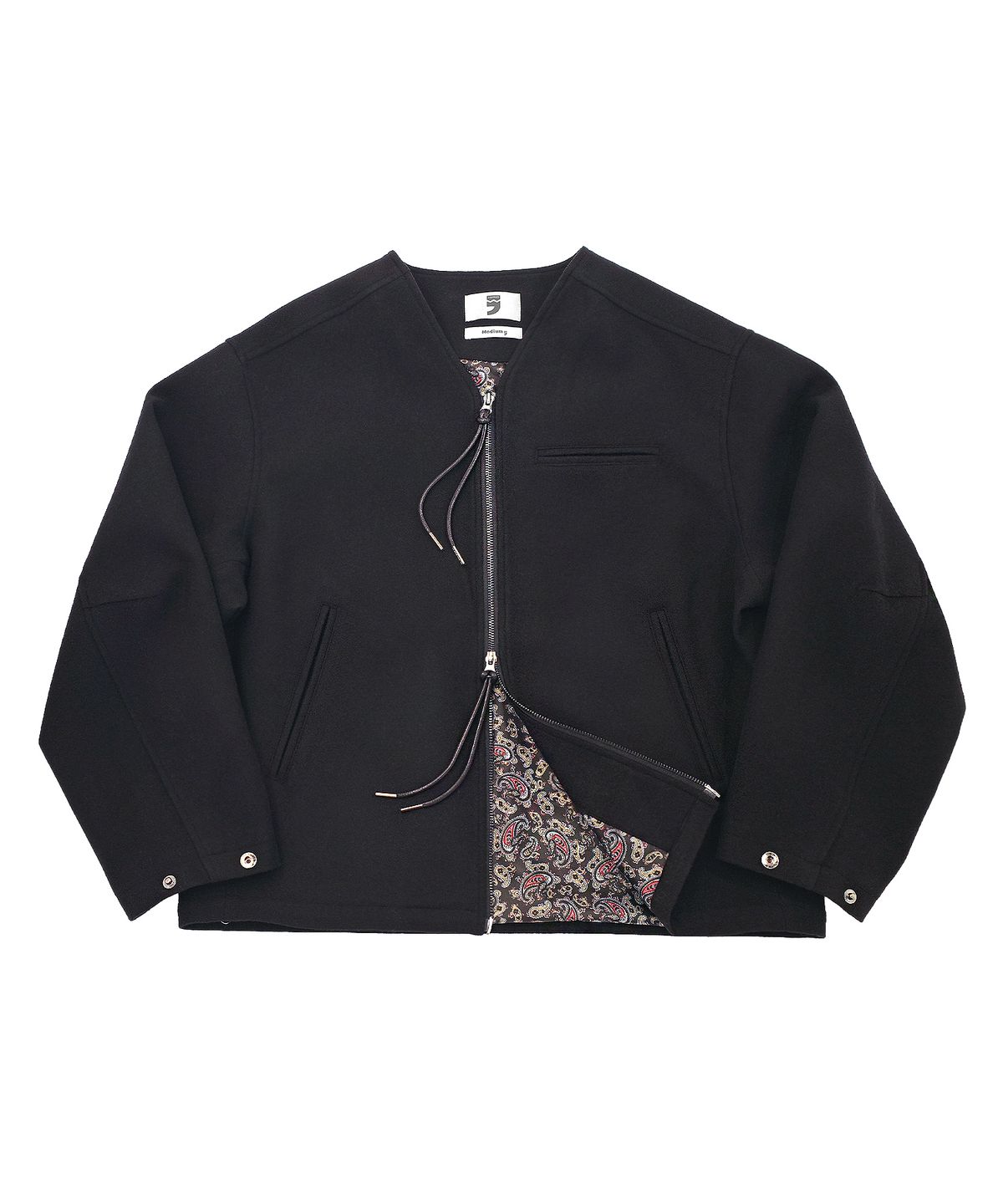 어낫띵(A NOTHING) PURE-WOOL 90 Y ZIP-UP JACKET (Black)