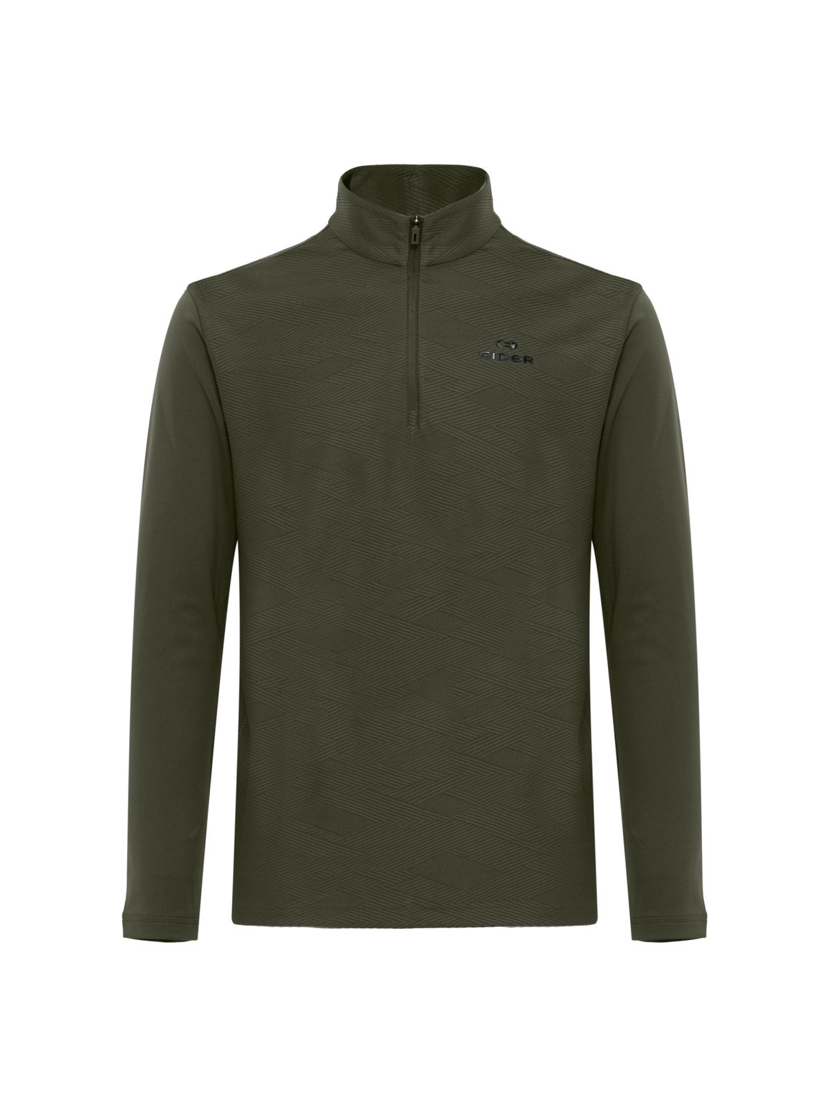 아이더(EIDER) JACQUARD U (자카드 U) 남성 긴팔 짚업 티셔츠_Dark Khaki