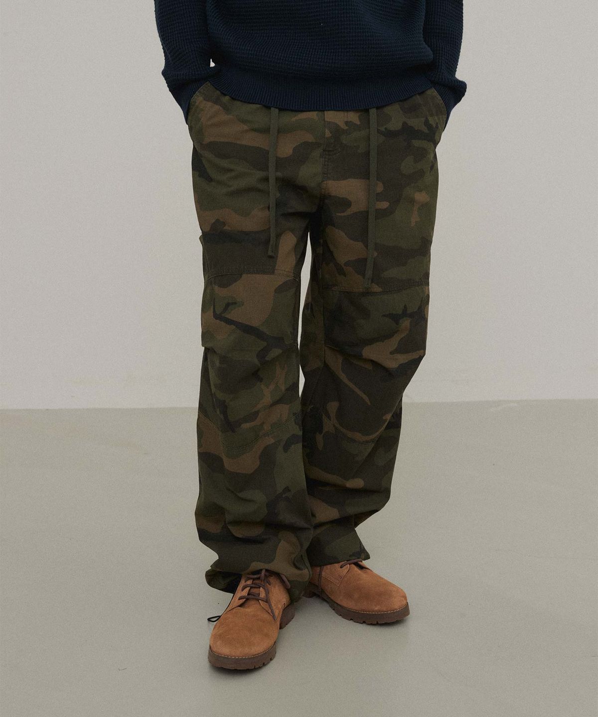 더블유엠씨(WMC) 하프밴딩 카모 팬츠_KHAKI