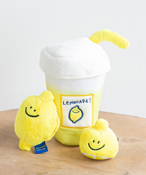 바잇미 강아지 세컨드모닝 레몬에이드 장난감 (노즈워크/삑삑/바스락)