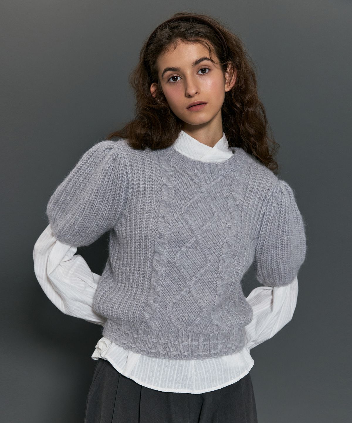 리리수(LILISU) Sofy Knit Top / Grey