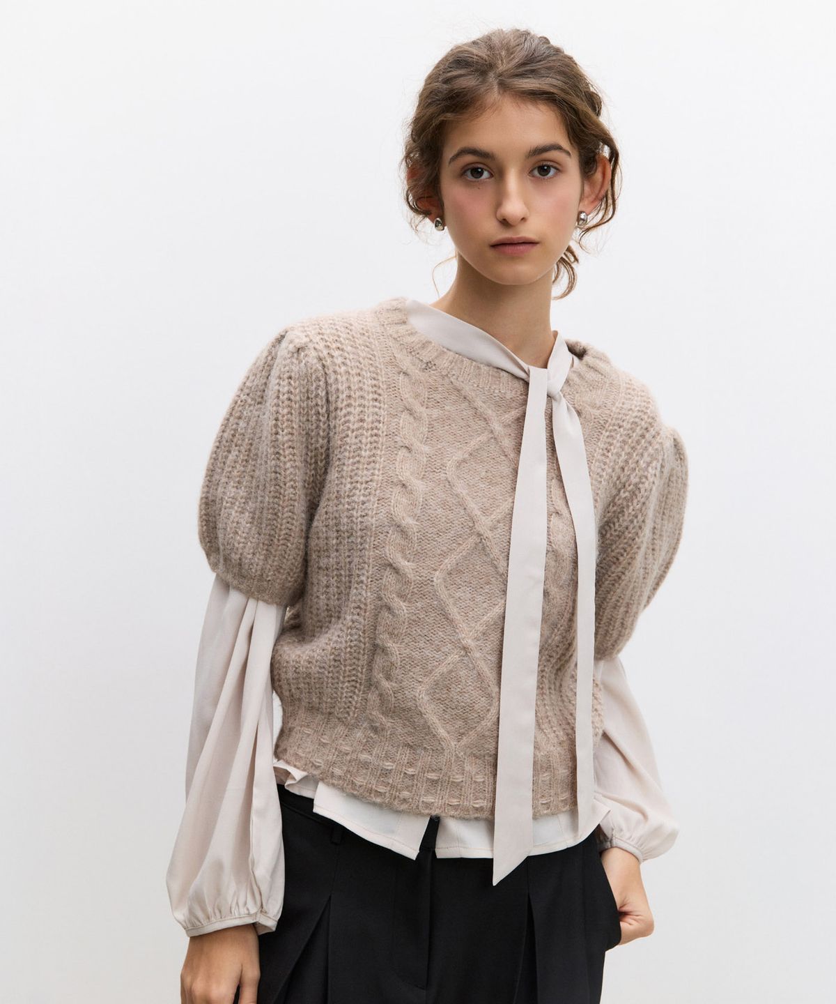 리리수(LILISU) Sofy Knit Top / Brown