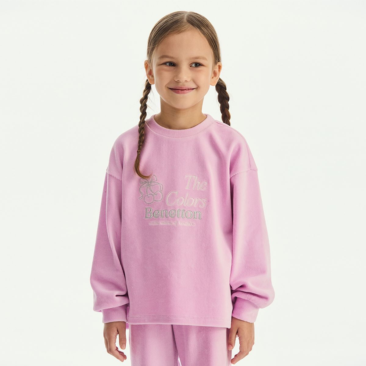 베네통키즈(BENETTONKIDS) 골 벨로아 언발 티셔츠_QATS15561LV