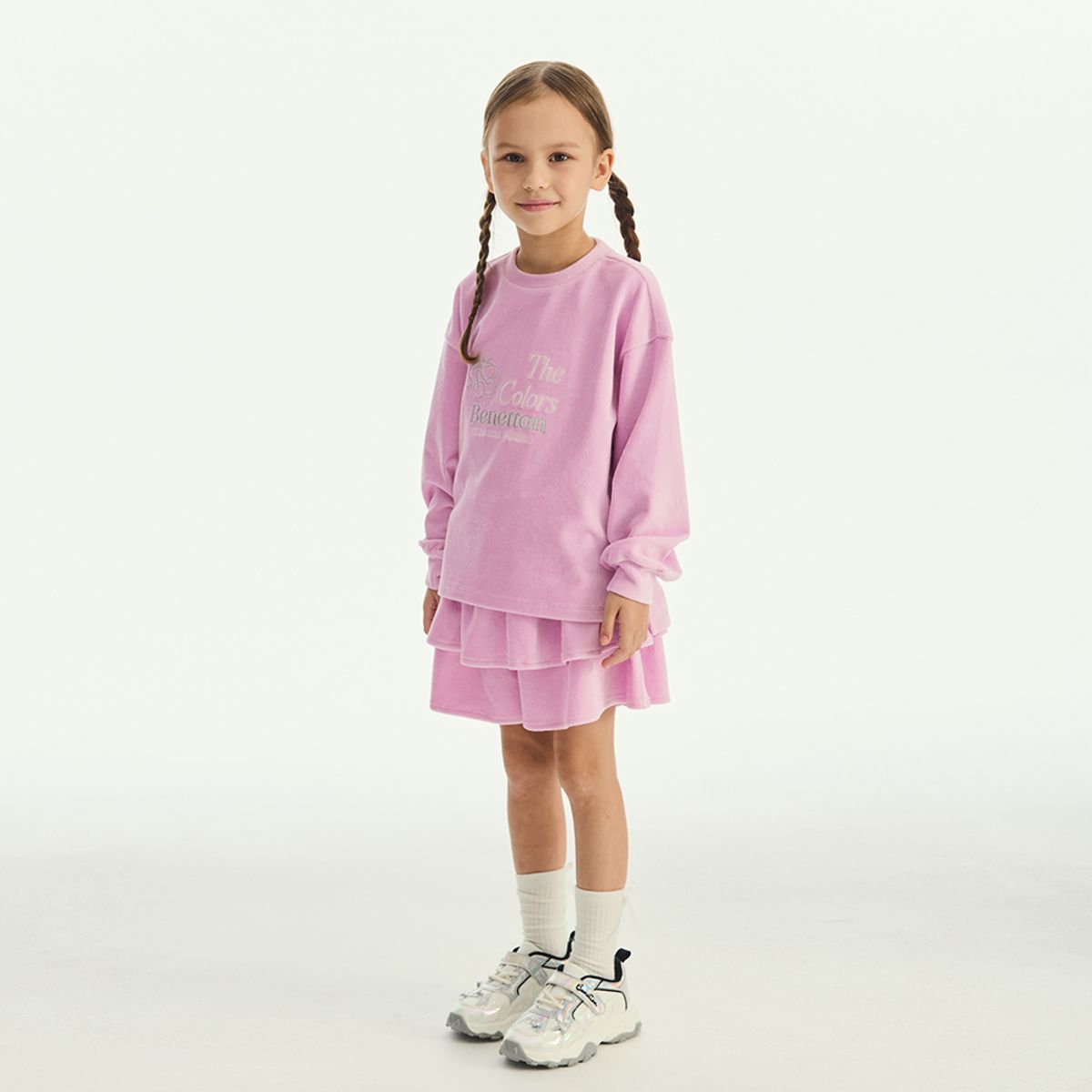 베네통키즈(BENETTONKIDS) 골 벨로아 스커트 팬츠_QASP03561LV