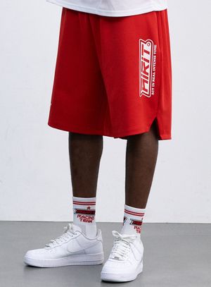 오버핏 레이싱 버뮤다 팬츠 AM3094 RD