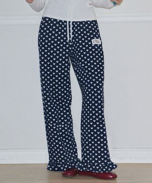 러블리 하트 프릴 팬츠 (2C) (Navy)